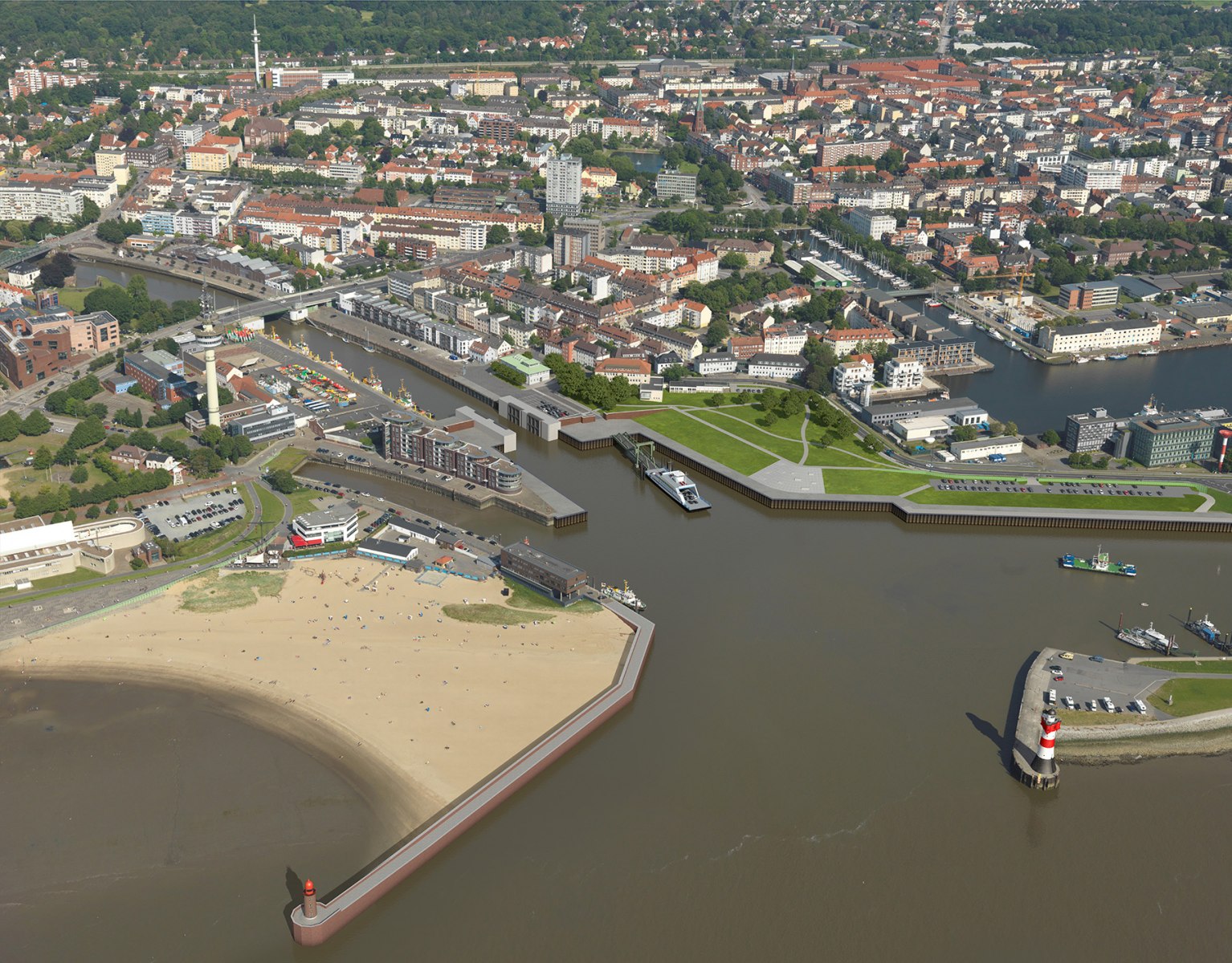 Gestemündung - Standort Südmole