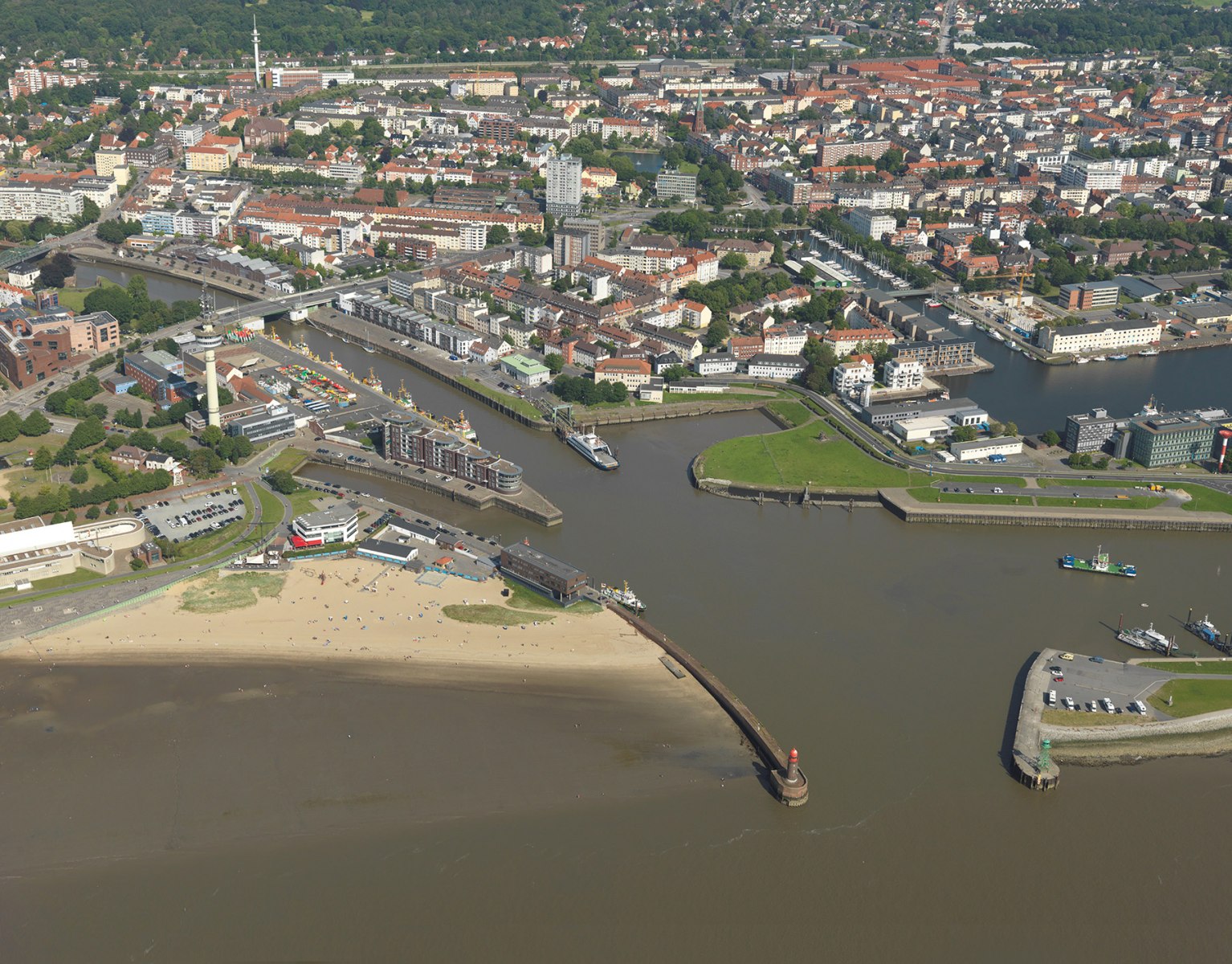 Gestemündung - Luftbild (2022)