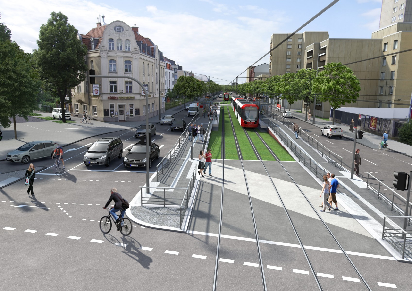 Bonnerstr./Raderberggürtel: Variante1