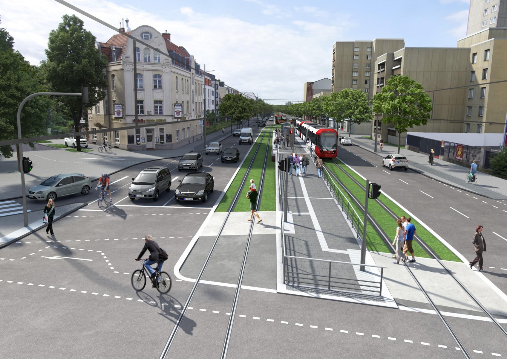 Bonnerstr./Raderberggürtel: Variante2