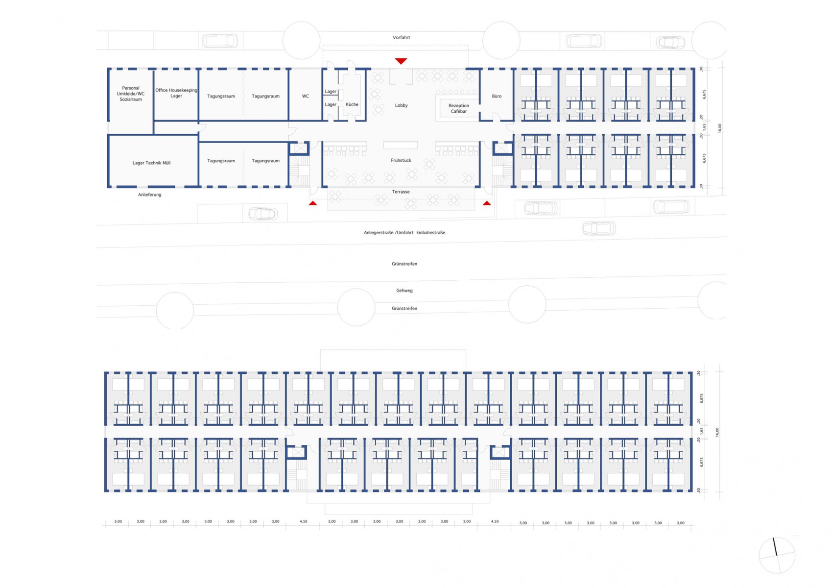 Hotel Hannover, Grundrisse 2016