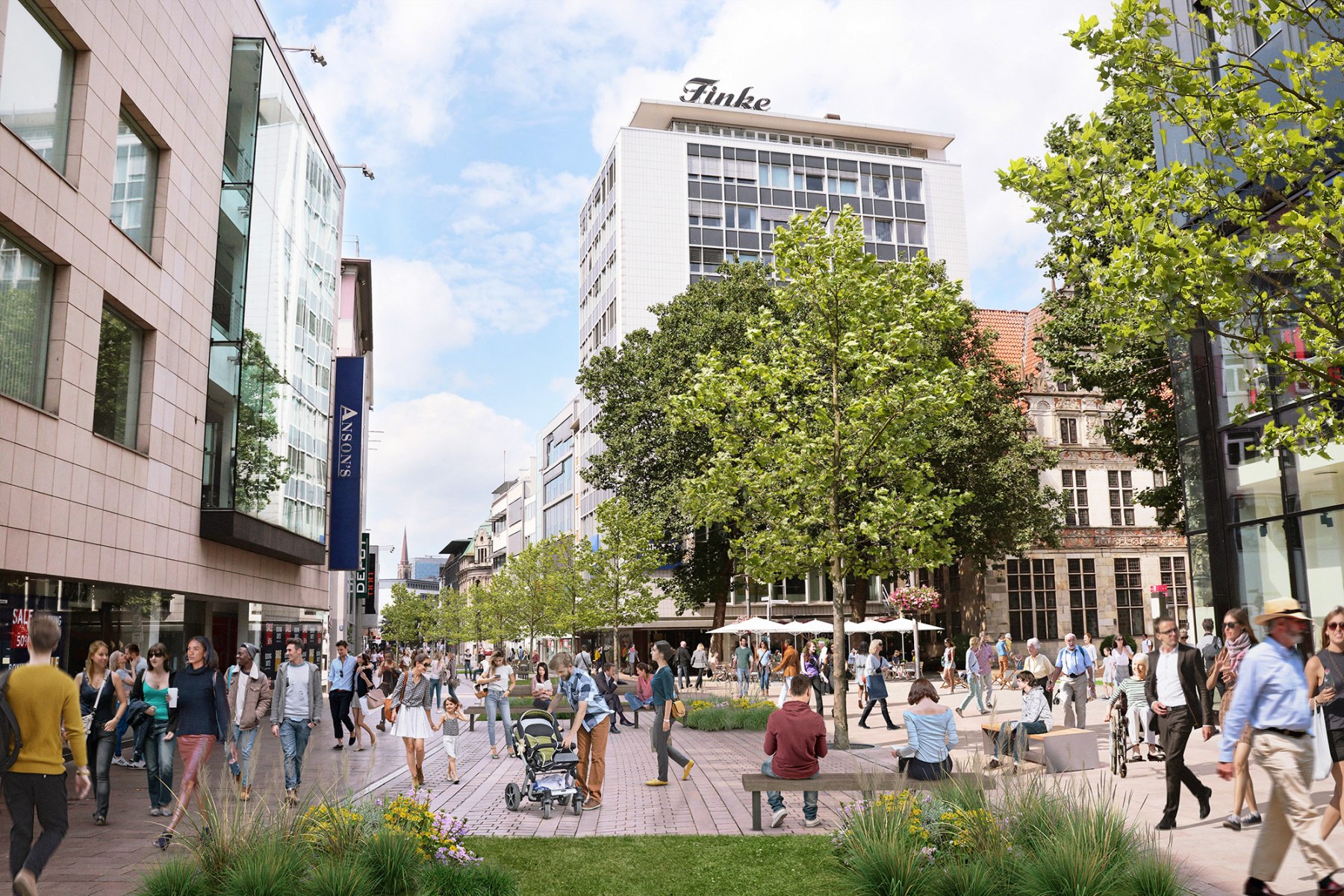 Umgestaltung Obernstraße 2021