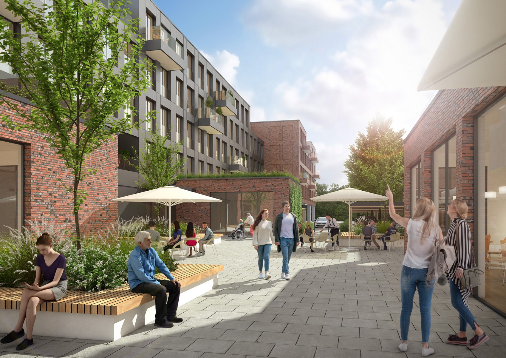 Blick in den Innenhof